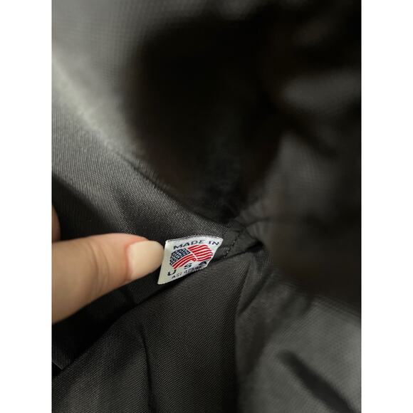 Large Tapestry Tote Bag Tan Palm Tree Print Brown‎ Leather Trim Beach Travel - Picture 6 of 6